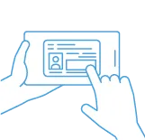 スマホでの口座開設お申し込みのイメージ