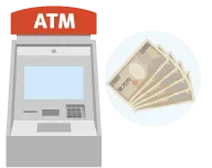 ATM利用のイメージ